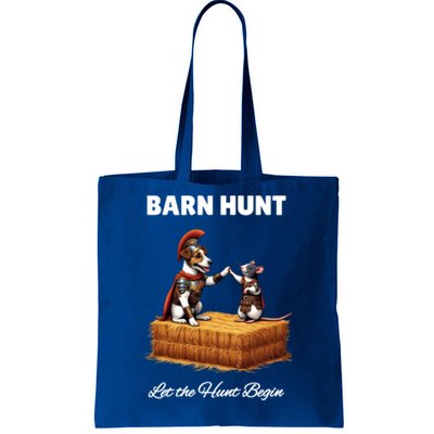 Barn Hunt Lover Cute Warrior Rat And Russell Terrier Dog Cute Gift Tote Bag