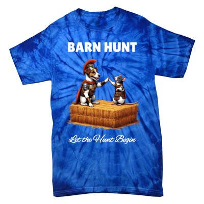 Barn Hunt Lover Cute Warrior Rat And Russell Terrier Dog Cute Gift Tie-Dye T-Shirt