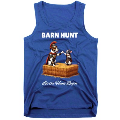 Barn Hunt Lover Cute Warrior Rat And Russell Terrier Dog Cute Gift Tank Top