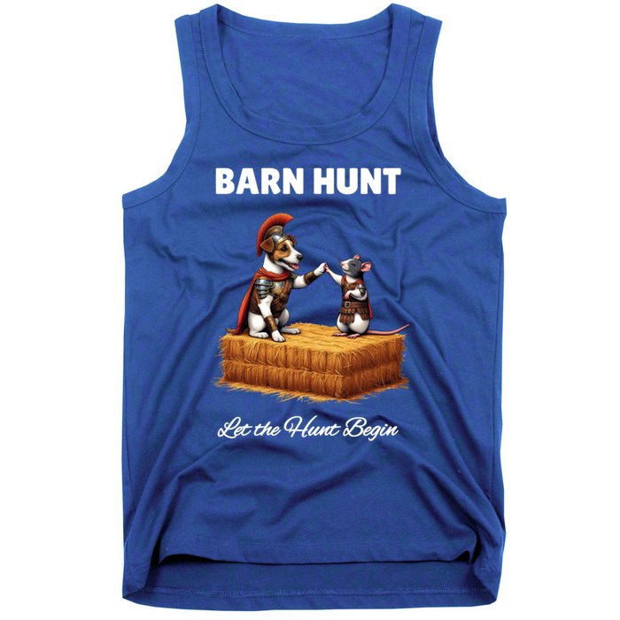 Barn Hunt Lover Cute Warrior Rat And Russell Terrier Dog Cute Gift Tank Top