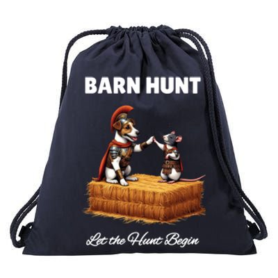 Barn Hunt Lover Cute Warrior Rat And Russell Terrier Dog Cute Gift Drawstring Bag