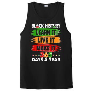 Black History Learn Live Make It 365 Days A Year PosiCharge Competitor Tank