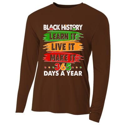 Black History Learn Live Make It 365 Days A Year Cooling Performance Long Sleeve Crew