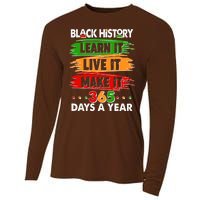 Black History Learn Live Make It 365 Days A Year Cooling Performance Long Sleeve Crew