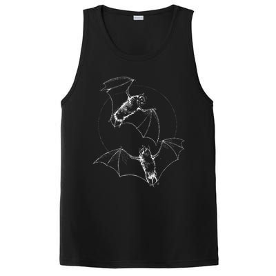 Bat Halloween Lover Gift Spooky Bat Cool Goth Bats PosiCharge Competitor Tank