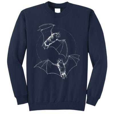 Bat Halloween Lover Gift Spooky Bat Cool Goth Bats Tall Sweatshirt