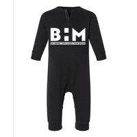 BHM Black History Month Dig Deeper Look Closer Think Bigger Infant Fleece One Piece