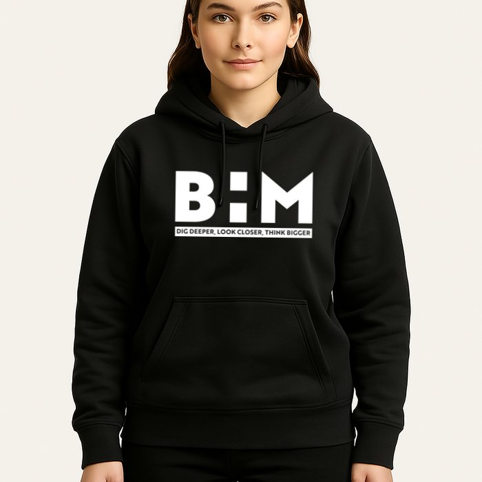 BHM Black History Month Dig Deeper Look Closer Think Bigger Hoodie