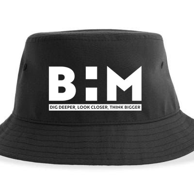 BHM Black History Month Dig Deeper Look Closer Think Bigger Sustainable Bucket Hat