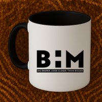 BHM Black History Month Dig Deeper Look Closer Think Bigger Mug