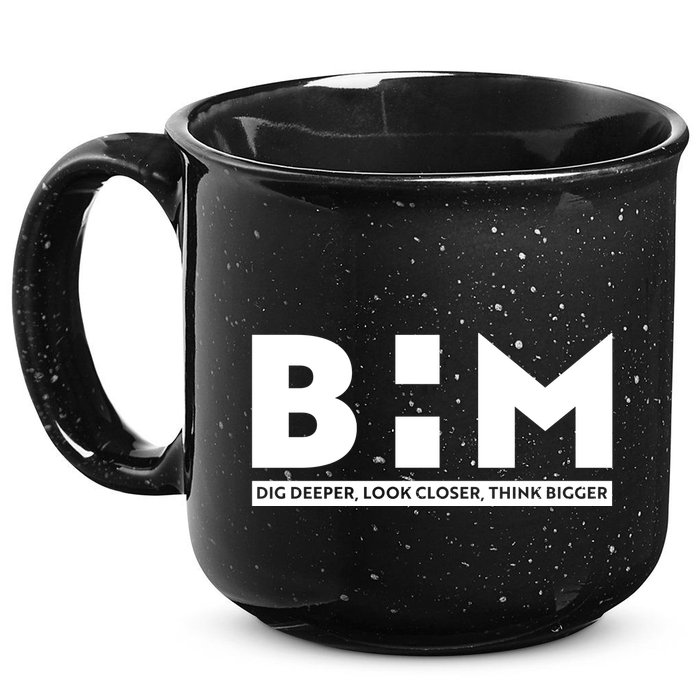 BHM Black History Month Dig Deeper Look Closer Think Bigger 15oz Campfire Ceramic Mug