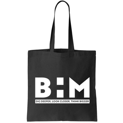 BHM Black History Month Dig Deeper Look Closer Think Bigger Bag
