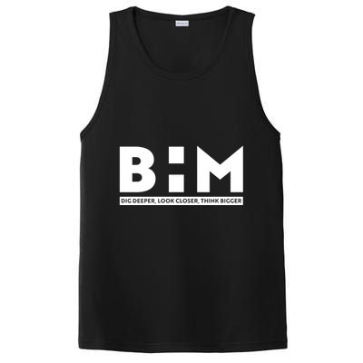 BHM Black History Month Dig Deeper Look Closer Think Bigger PosiCharge Competitor Tank