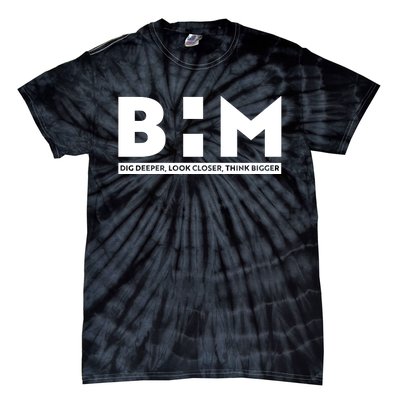 BHM Black History Month Dig Deeper Look Closer Think Bigger Tie-Dye T-Shirt