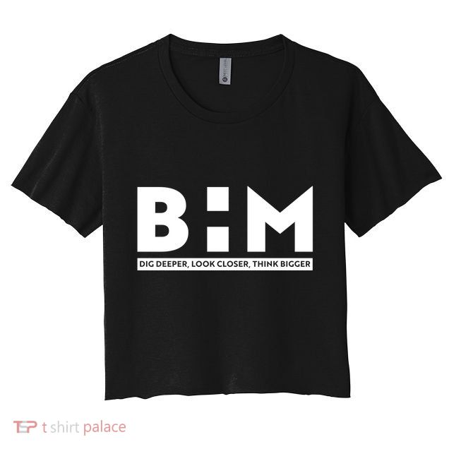 BHM Black History Month Dig Deeper Look Closer Think Bigger Crop Top