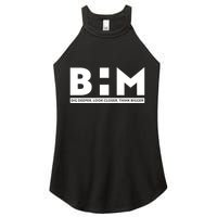 BHM Black History Month Dig Deeper Look Closer Think Bigger Women's Perfect Tri Rocker Tank