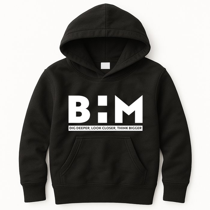 BHM Black History Month Dig Deeper Look Closer Think Bigger Kids Hoodie