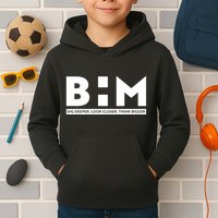 BHM Black History Month Dig Deeper Look Closer Think Bigger Kids Hoodie