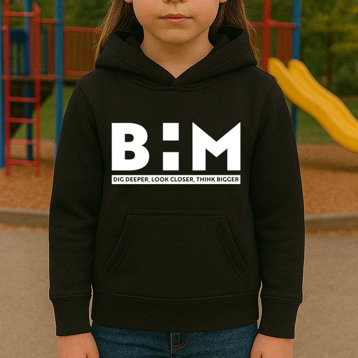 BHM Black History Month Dig Deeper Look Closer Think Bigger Kids Hoodie