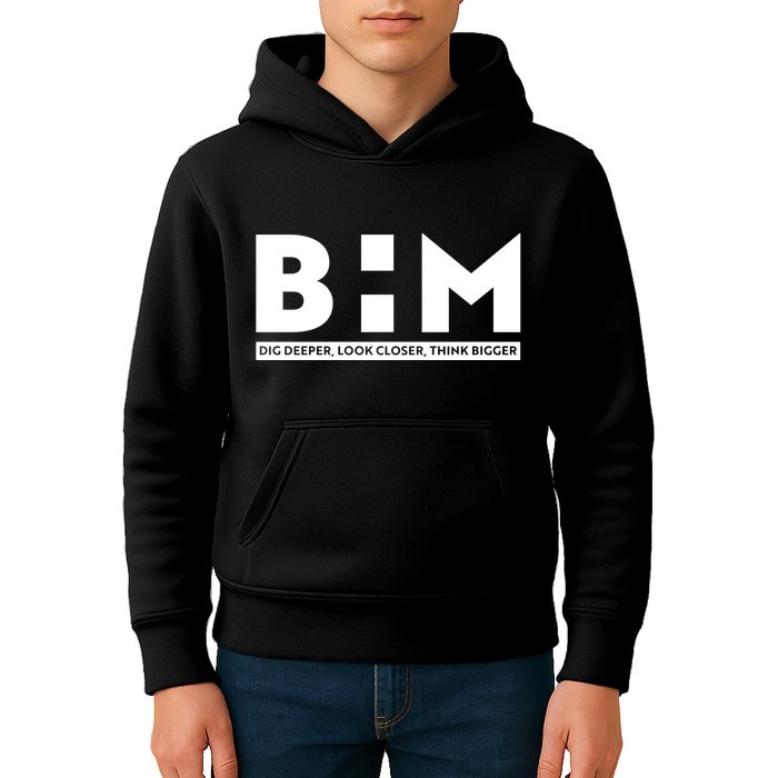 BHM Black History Month Dig Deeper Look Closer Think Bigger Kids Hoodie