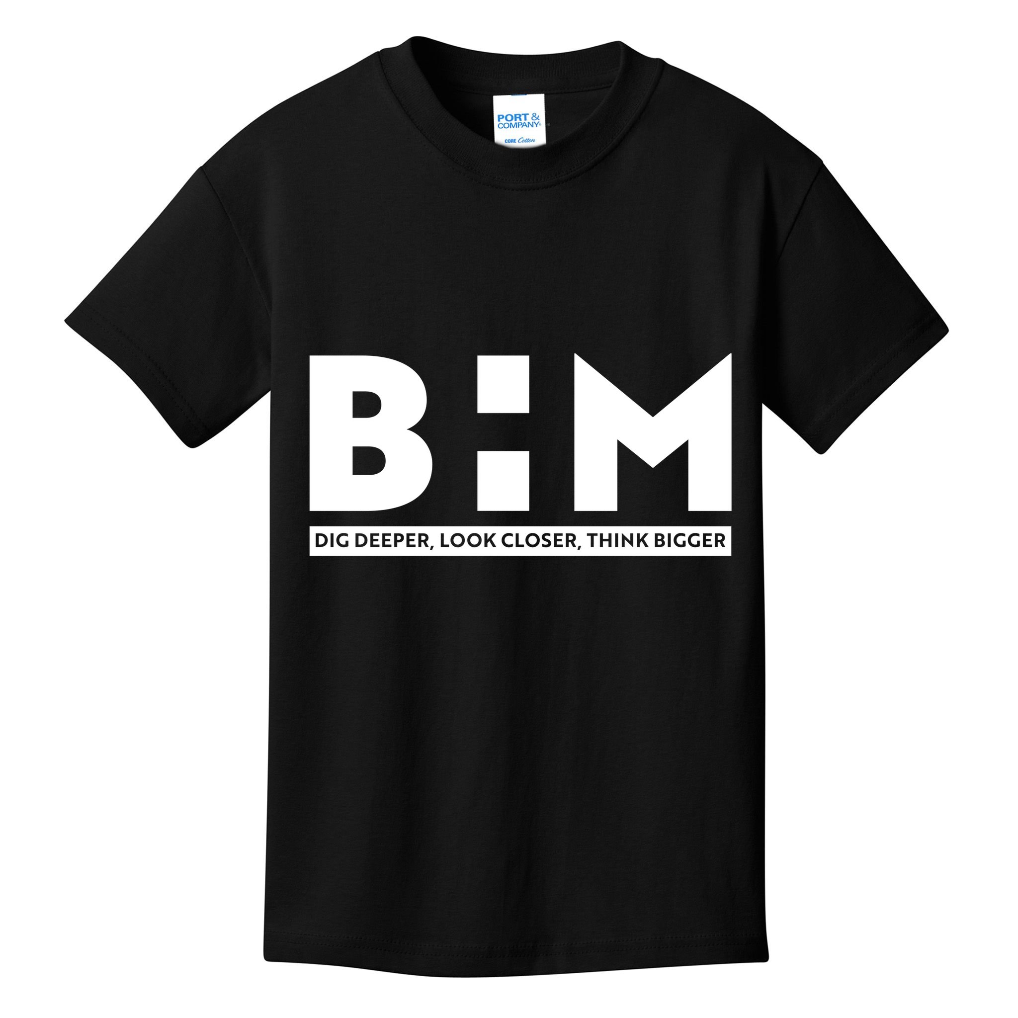 BHM Black History Month Dig Deeper Look Closer Think Bigger Kids T-Shirt