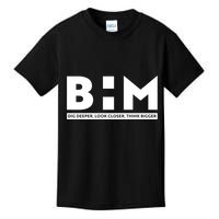 BHM Black History Month Dig Deeper Look Closer Think Bigger Kids T-Shirt