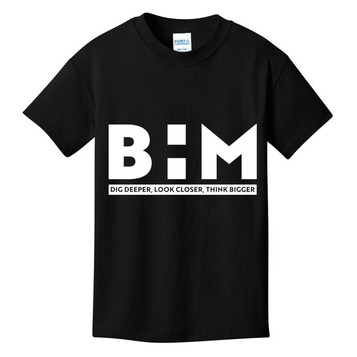 BHM Black History Month Dig Deeper Look Closer Think Bigger Kids T-Shirt