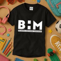 BHM Black History Month Dig Deeper Look Closer Think Bigger Kids T-Shirt