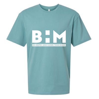 BHM Black History Month Dig Deeper Look Closer Think Bigger Sueded Cloud Jersey T-Shirt