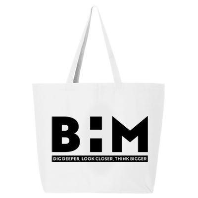 BHM Black History Month Dig Deeper Look Closer Think Bigger 25L Jumbo Tote