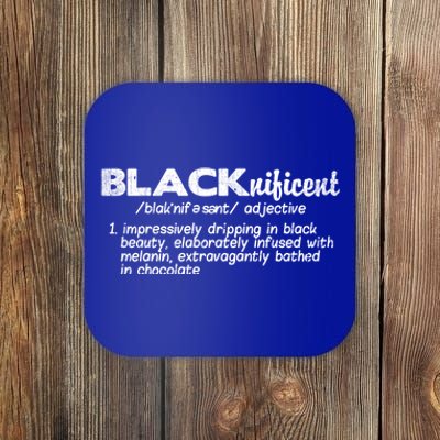 Black History Month Gift Blacknificent Gift Black Is Beautiful Gift Coaster