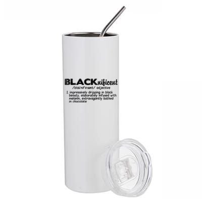 Black History Month Gift Blacknificent Gift Black Is Beautiful Gift Stainless Steel Tumbler