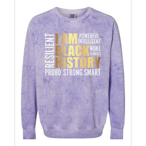 Black History Month Melanin Diversity Cute Gift Colorblast Crewneck Sweatshirt