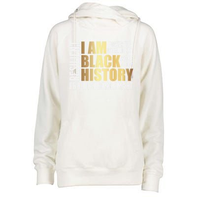 Black History Month Melanin Diversity Cute Gift Womens Funnel Neck Pullover Hood