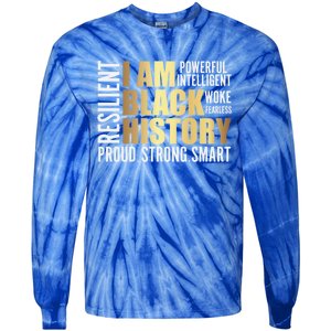 Black History Month Melanin Diversity Cute Gift Tie-Dye Long Sleeve Shirt