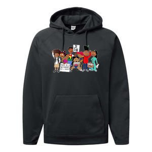 Black History Month BLM Black Lives Matter pride Performance Fleece Hoodie