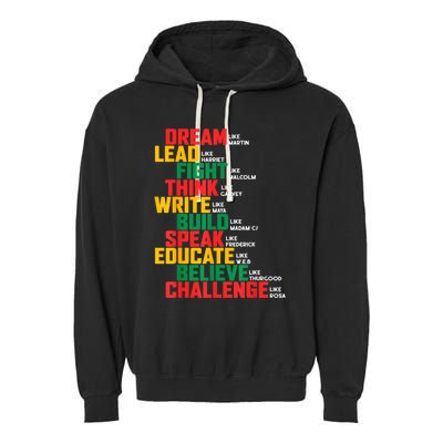 Black History Month For Men Women Garment-Dyed Fleece Hoodie