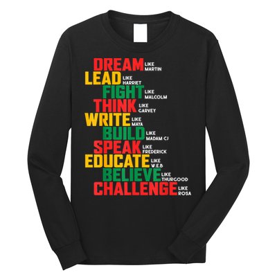 Black History Month For Men Women Long Sleeve Shirt