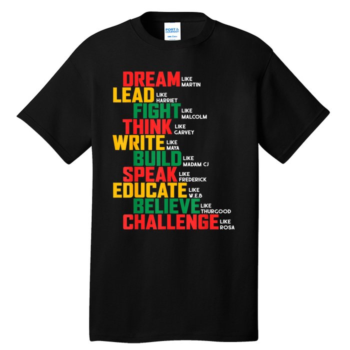 Black History Month For Men Women Tall T-Shirt