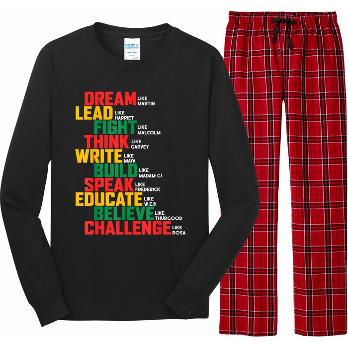 Black History Month For Men Women Long Sleeve Pajama Set