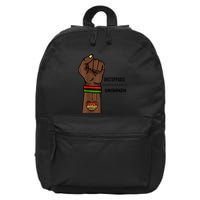 Black History Month Unstoppable Unshaken Unbreakable 16 in Basic Backpack