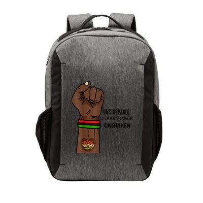 Black History Month Unstoppable Unshaken Unbreakable Vector Backpack