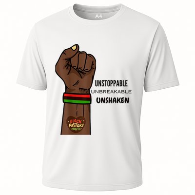 Black History Month Unstoppable Unshaken Unbreakable Performance Shirt