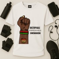 Black History Month Unstoppable Unshaken Unbreakable Performance Shirt