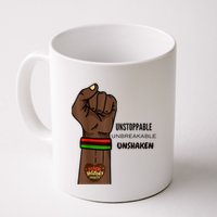 Black History Month Unstoppable Unshaken Unbreakable Mug