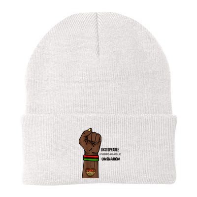 Black History Month Unstoppable Unshaken Unbreakable Beanie