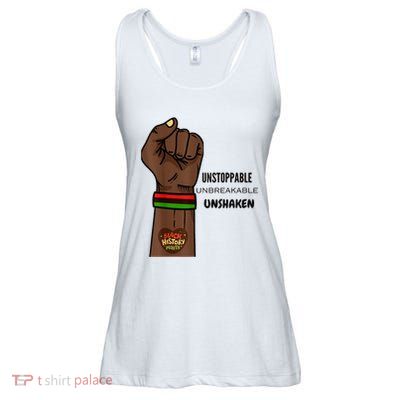 Black History Month Unstoppable Unshaken Unbreakable Ladies Essential Flowy Tank