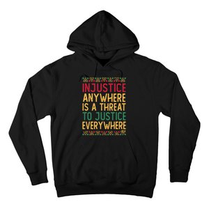 Black History Month Justice Martin Luther King Jr Quote Hoodie