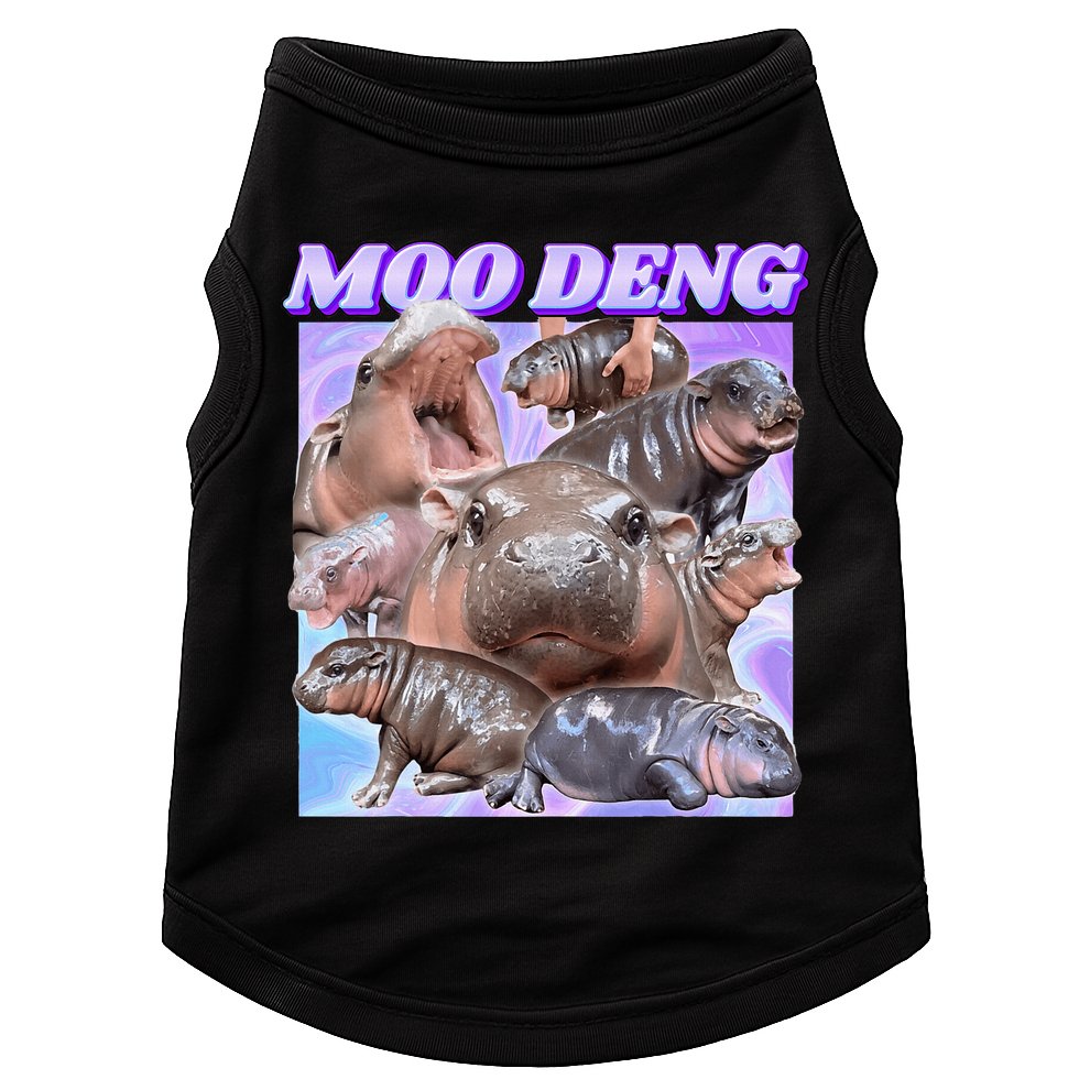 Baby Hippo Moo Deng Doggie Tank