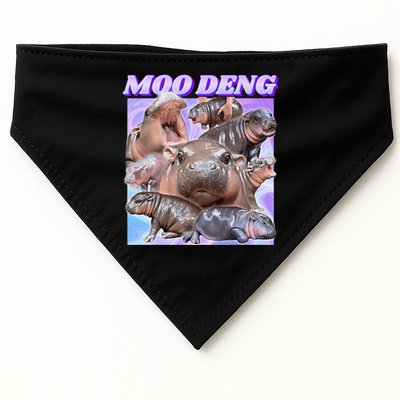 Baby Hippo Moo Deng USA-Made Doggie Bandana